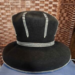 Black Hat with Silver Studs